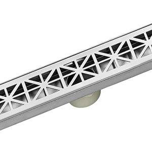 LUXE Linear Drains 30SP Satin Stainless 30 Pattern Grate Linear Shower  Drain : Everything Else 