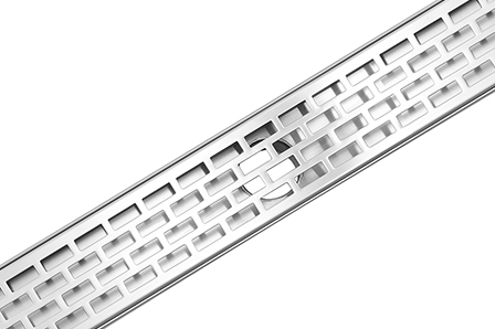 Luxe Linear Drains' Stainless Steel Knife Slot