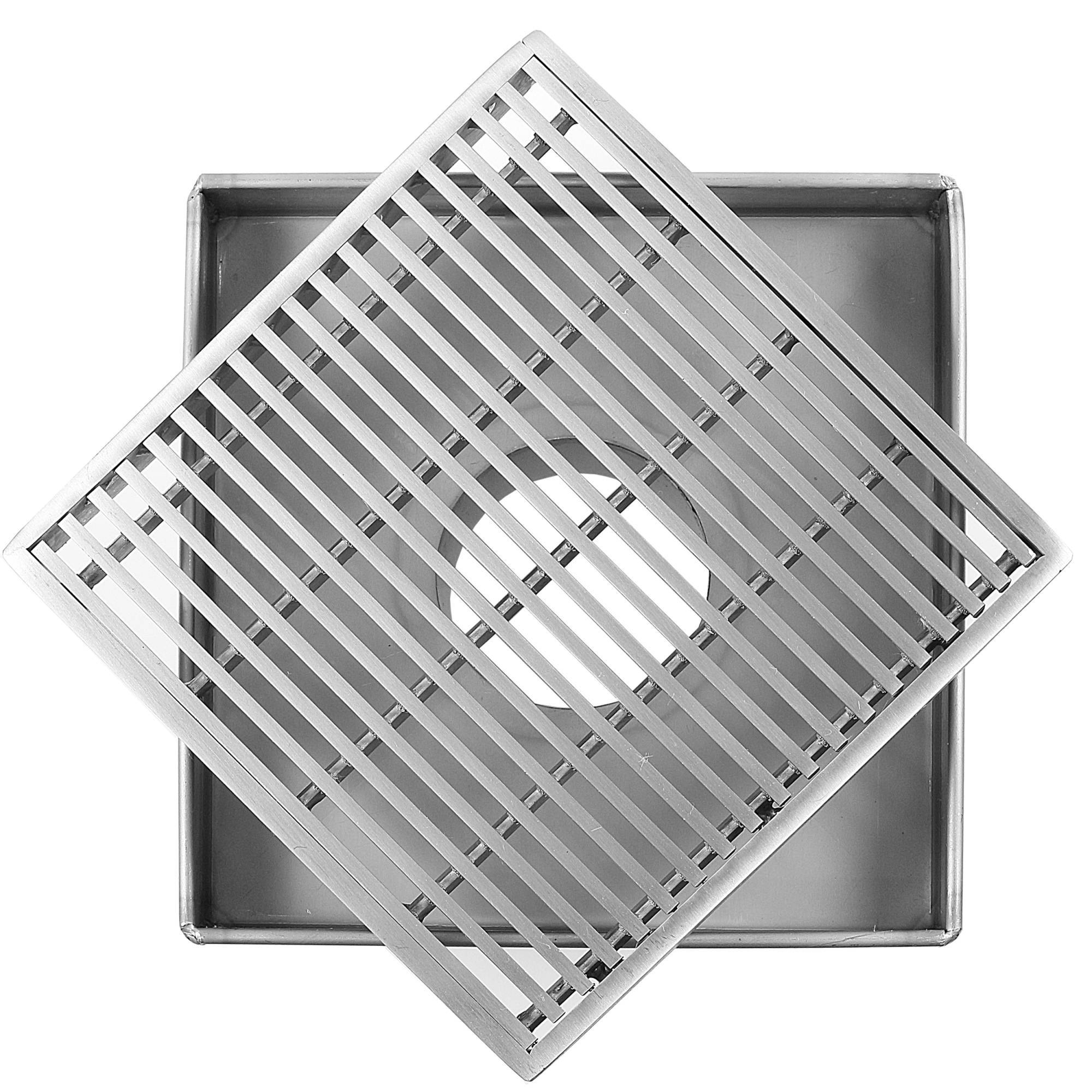 LUXE Linear Drains 30SP Satin Stainless 30 Pattern Grate Linear Shower  Drain : Everything Else 